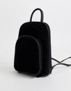 Chateau Black Sherpa Material Backpack - Black