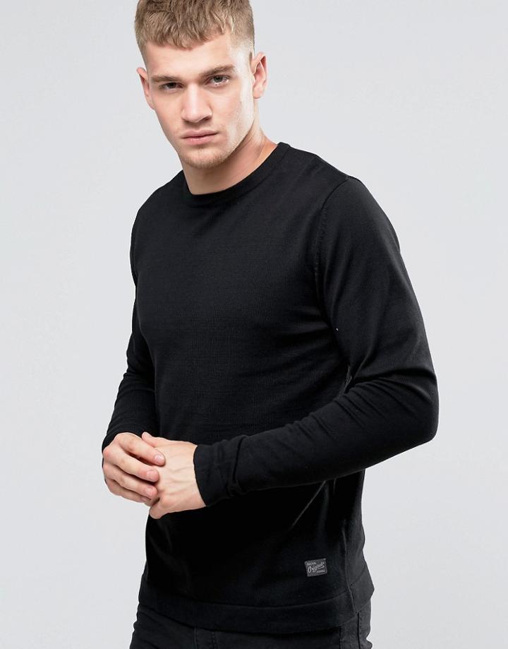 Jack & Jones Basic Crew Neck Sweater - Black
