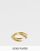 Pilgrim Gold Plated Adjustable Ring - Gold