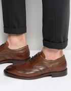 Hudson London Heyford Leather Oxford Brogues - Tan
