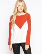 Minimum Color Block Top - 368 Rusty Orange