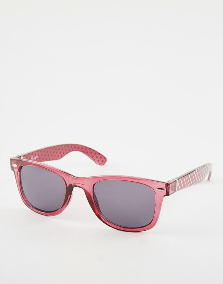 M: Uk Smoke Wayfarer Sunglasses - Purple