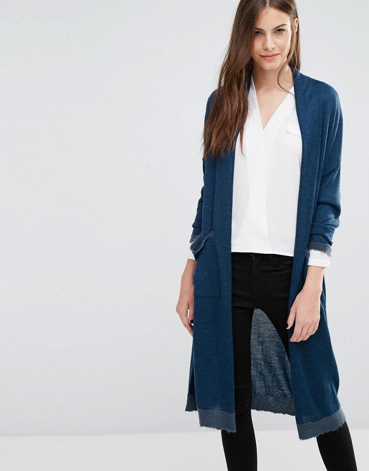 Sisley Maxi Cardigan - Blue