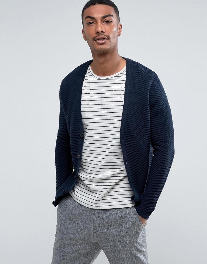 Selected Kasper Cardigan - Navy