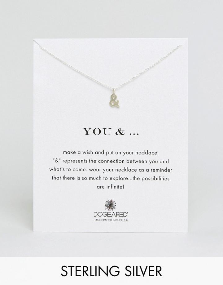 Dogeared Sterling Silver You & . Reminder Necklace - Silver