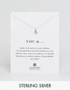 Dogeared Sterling Silver You & . Reminder Necklace - Silver
