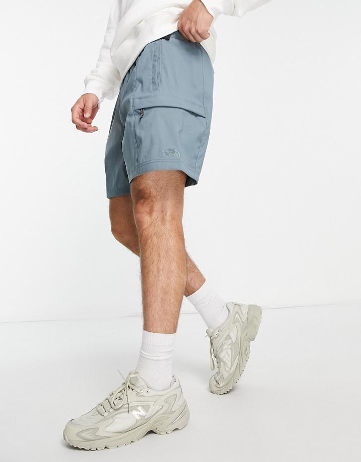 The North Face Class V Belted Shorts In Blue