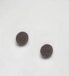 Designb Etched Circle Earring In Sterling Silver Exclusive To Asos - Silver