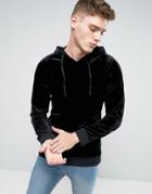 Liquor & Poker Velour Hoody - Black