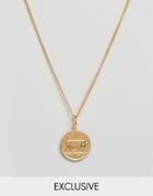 Katie Mullally Gold Plated Irish Shilling Necklace - Gold