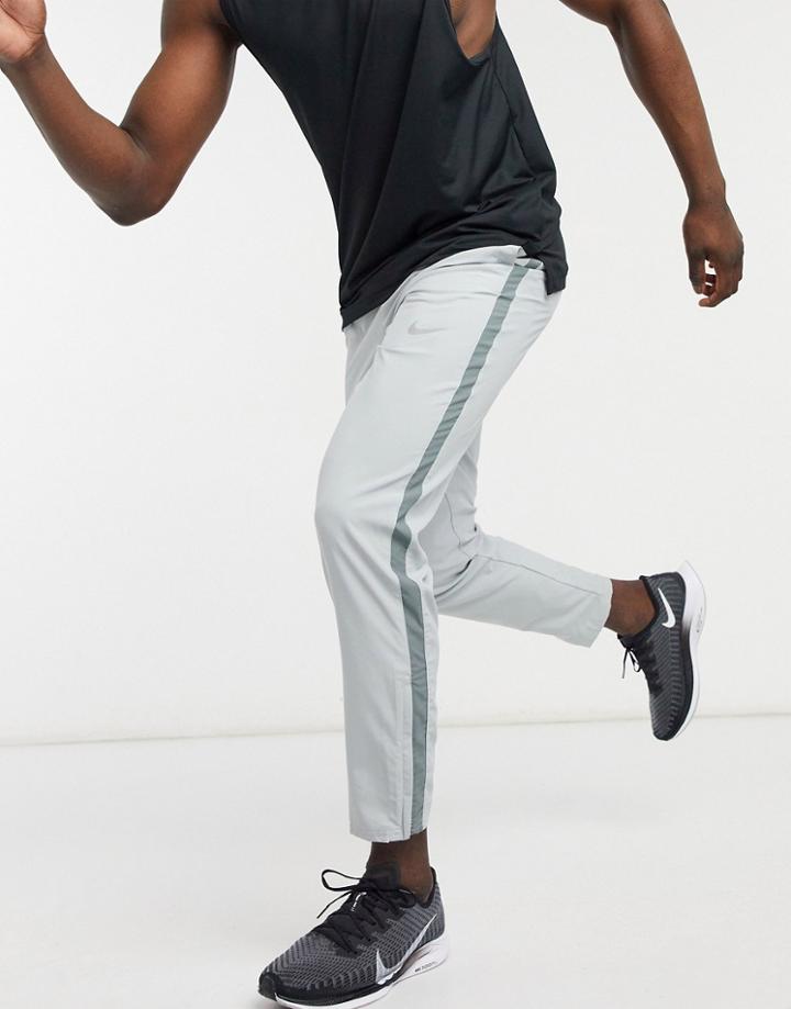 Nike Running Woven Sweatpants In Gray-grey