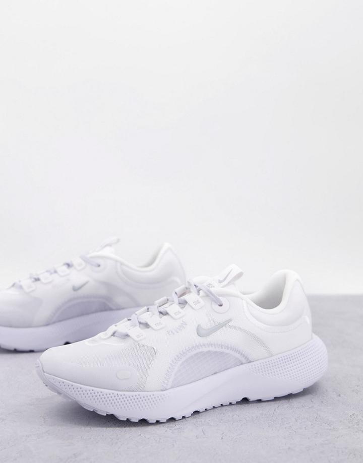 Nike Running React Escape Run Sneakers In White