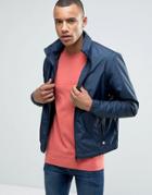 Esprit Light Weight Jacket With Concealed Hood - Navy