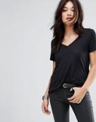Vero Moda V Neck T-shirt - Black