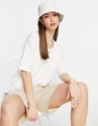 Selected Wilma Short Sleeve Sweater In White