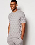Asos Knitted T-shirt With Circles Stitch - Gray