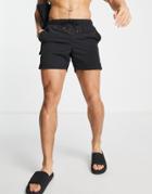 Tommy Hilfiger Core Swim Shorts In Black