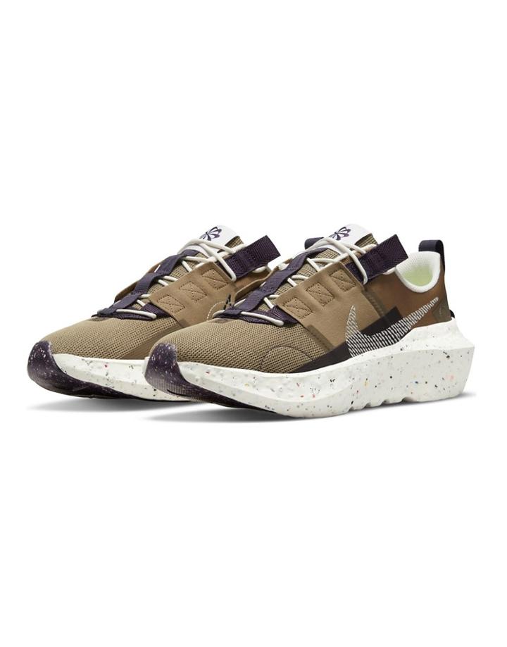 Nike Crater Impact Sneakers In Brown Kelp/sail