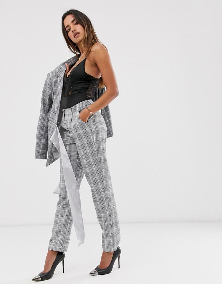Unique21 Large Check Pants-multi