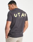 Ps Paul Smith Utah Print T-shirt In Brown