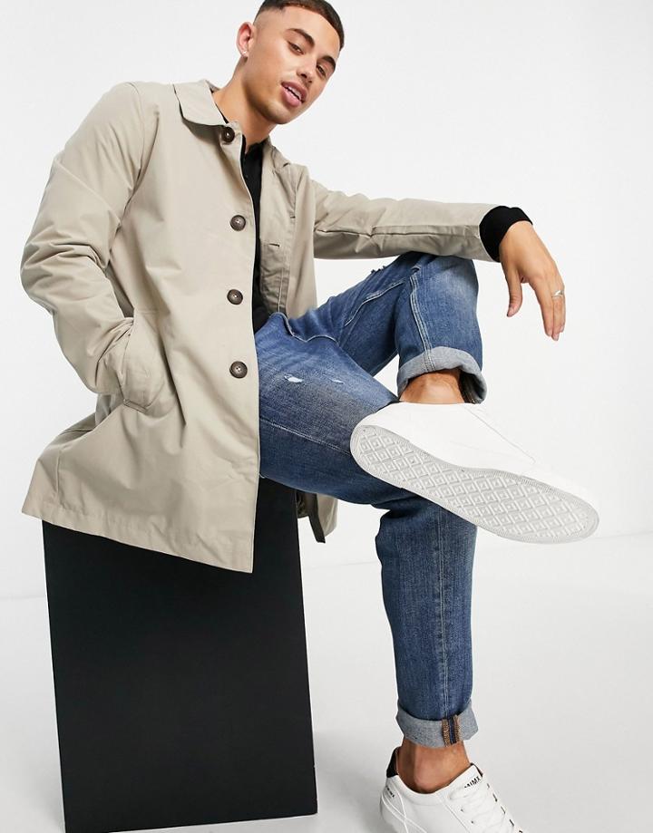 Harry Brown Trench In Beige-neutral