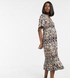 Mama. Licious Maternity Paisley Print Smock Maxi Dress-multi