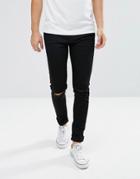 Weekday Friday Skinny Fit Jean Wow Black - Black