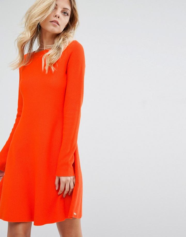 Boss Orange Lesibell Orange Knitted Dress - Orange