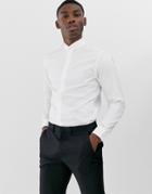 Selected Homme Tuxedo Smart Shirt In White
