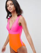 Ted Baker Color Block Swimsuit - Multi