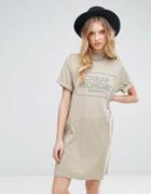 Cheap Monday Thin Box Logo Smash T-shirt Dress - Brown