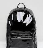 Monki Patent Backpack - Black