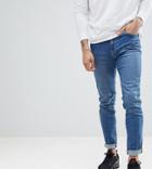 Brooklyn Supply Co Contrast Mid Wash Skinny Dumbo Jeans