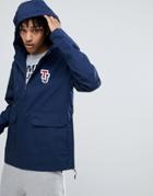 Tommy Jeans Sleeve Logo Overhead Hooded Jacket In Navy - Navy