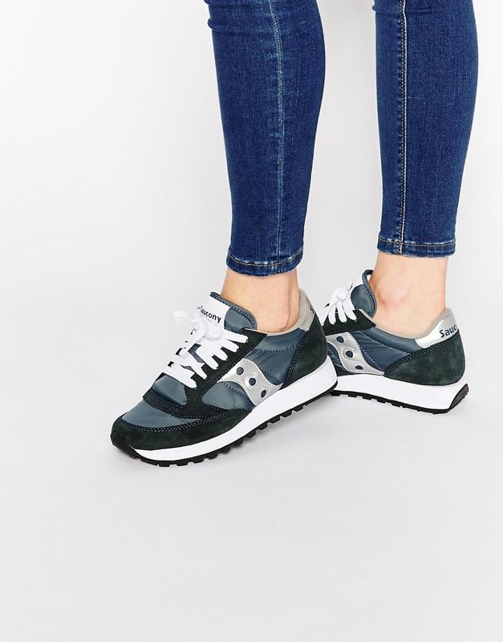 Saucony Jazz Original Navy & Silver Sneakers
