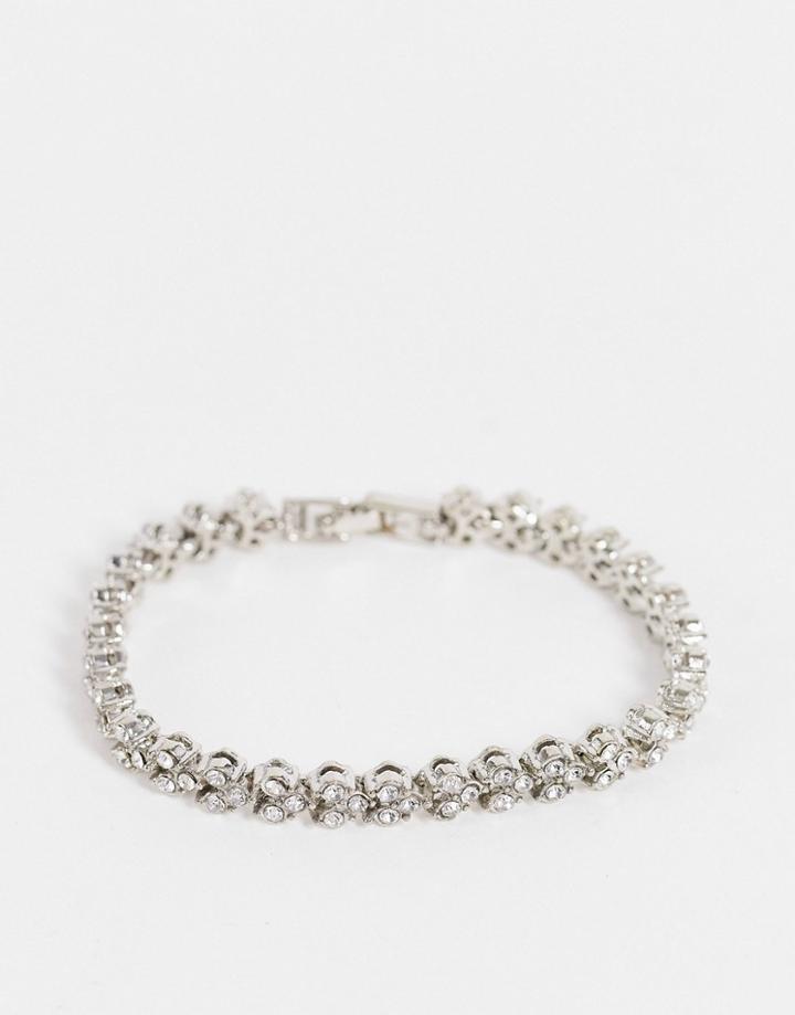 True Decadence Bracelet In Silver Crystal