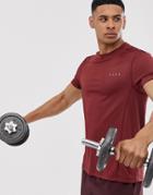Asos 4505 Training T-shirt With Quick Dry In Red - Red
