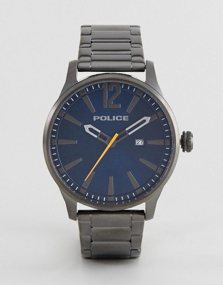 Police Dallas Watch With Black Stainless Steel Bracelet - Black