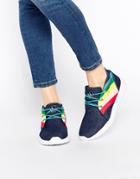 Yru Beam High Rainbow Sneakers - Denim