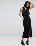 Asos Tailored Clean Column Pencil Skirt - Black