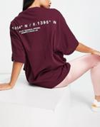 Asos 4505 Boyfriend T-shirt With Graphic-red