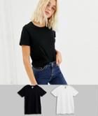 Asos Design Ultimate T-shirt With Crew Neck In 2 Pack Save - Multi
