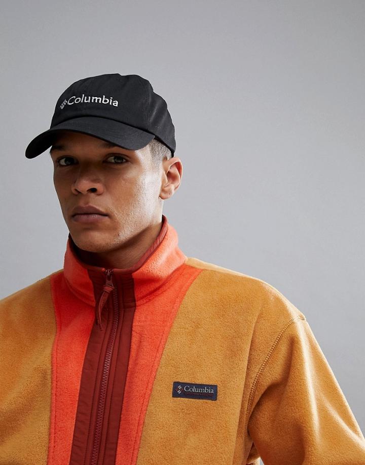 Columbia Roc Ii Logo Baseball Cap In Black - Black