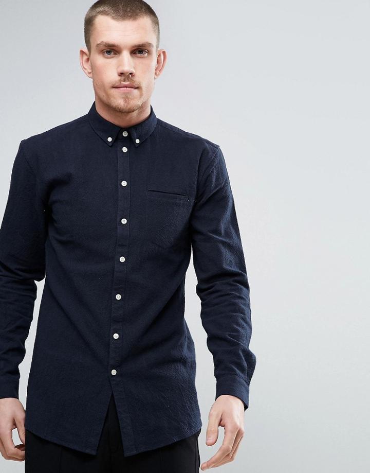 Minimum Textured Shirt - Blue