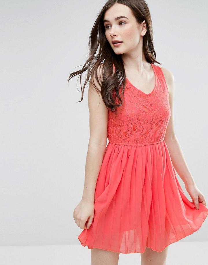 Pussycat London Skater Dress - Pink