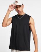 Topman Smart Tank Top In Black