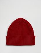 Gregorys Ribbed Beanie Burgundy - Red