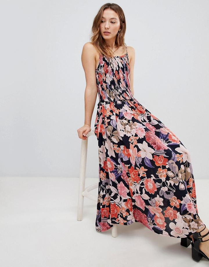 Rd & Koko Floral Racerneck Maxi Dress - Multi