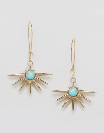 Ashiana Sunrise Swing Earrings - Gold