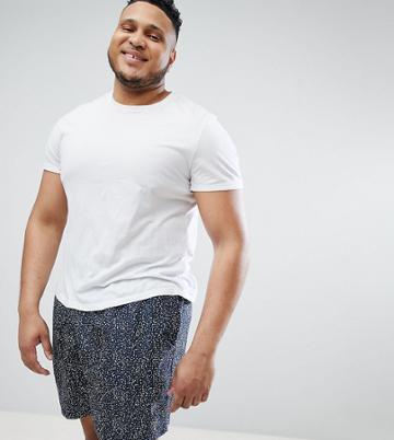 North 56.4 Plus Swim Short With Multi Dot Print - Navy